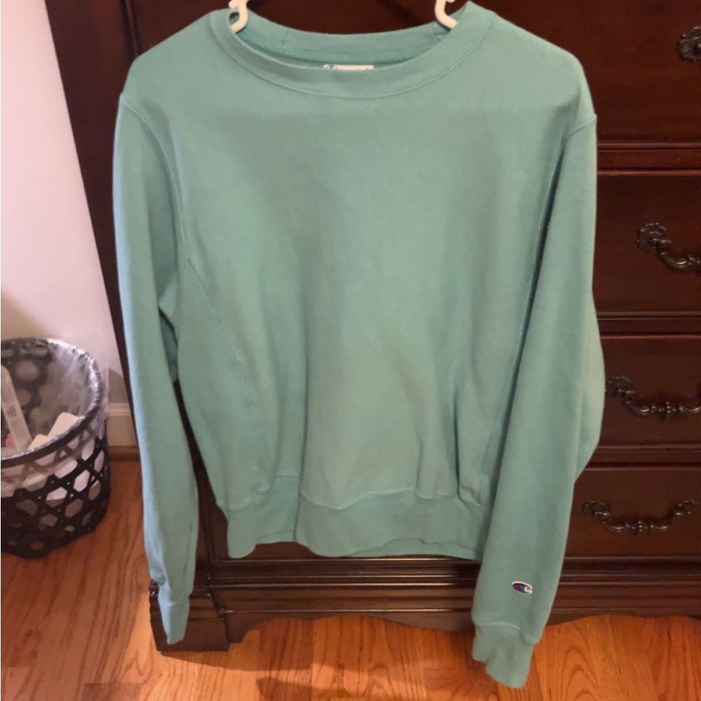 teal champion crewneck!